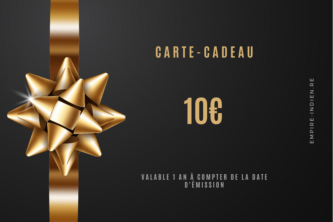 Carte-cadeau de L'Empire Indien
