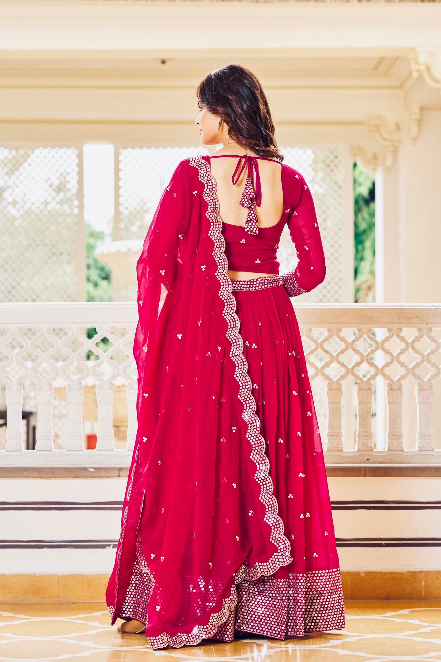 Lehenga magenta