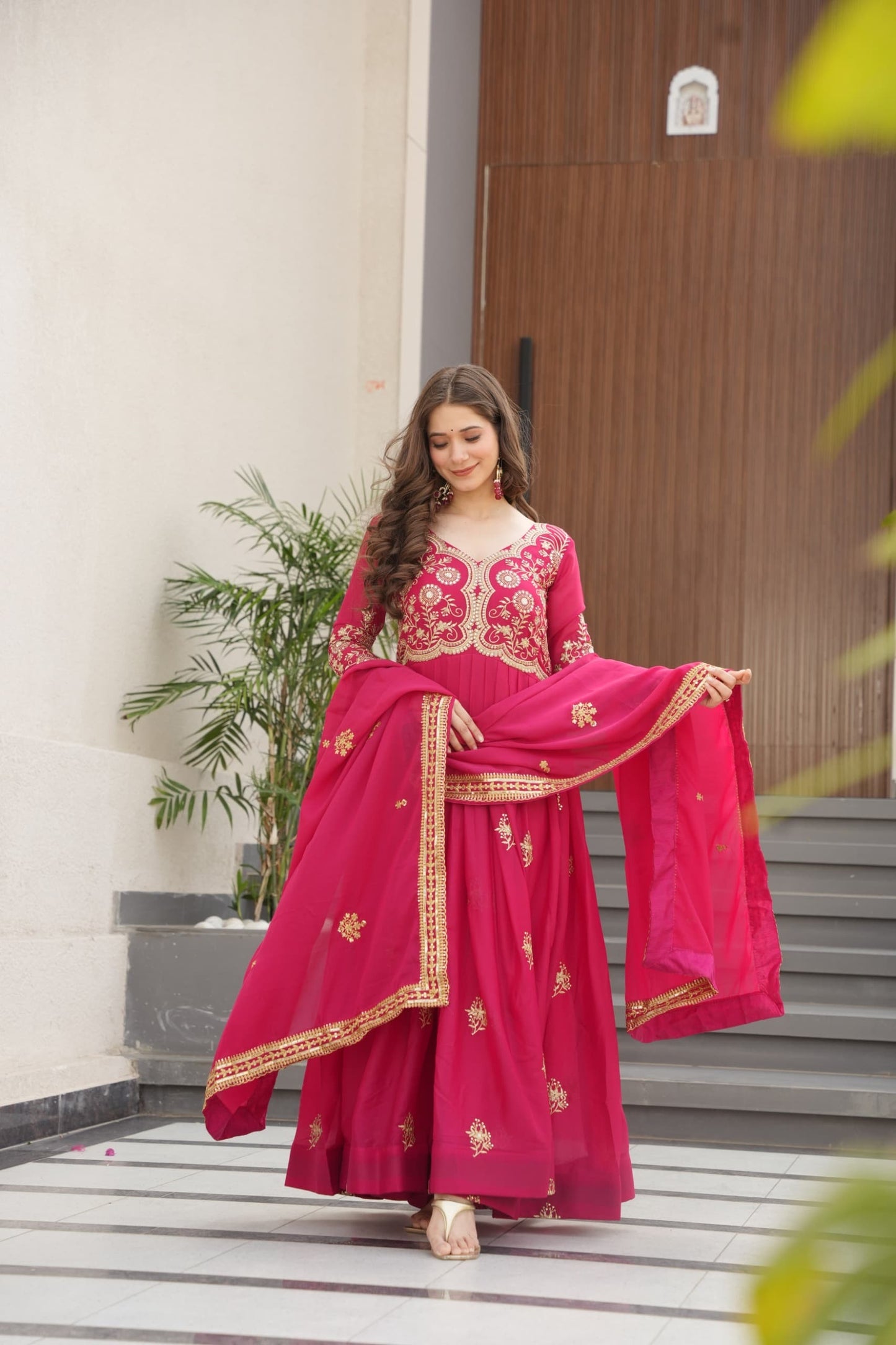 Robe rose & doré