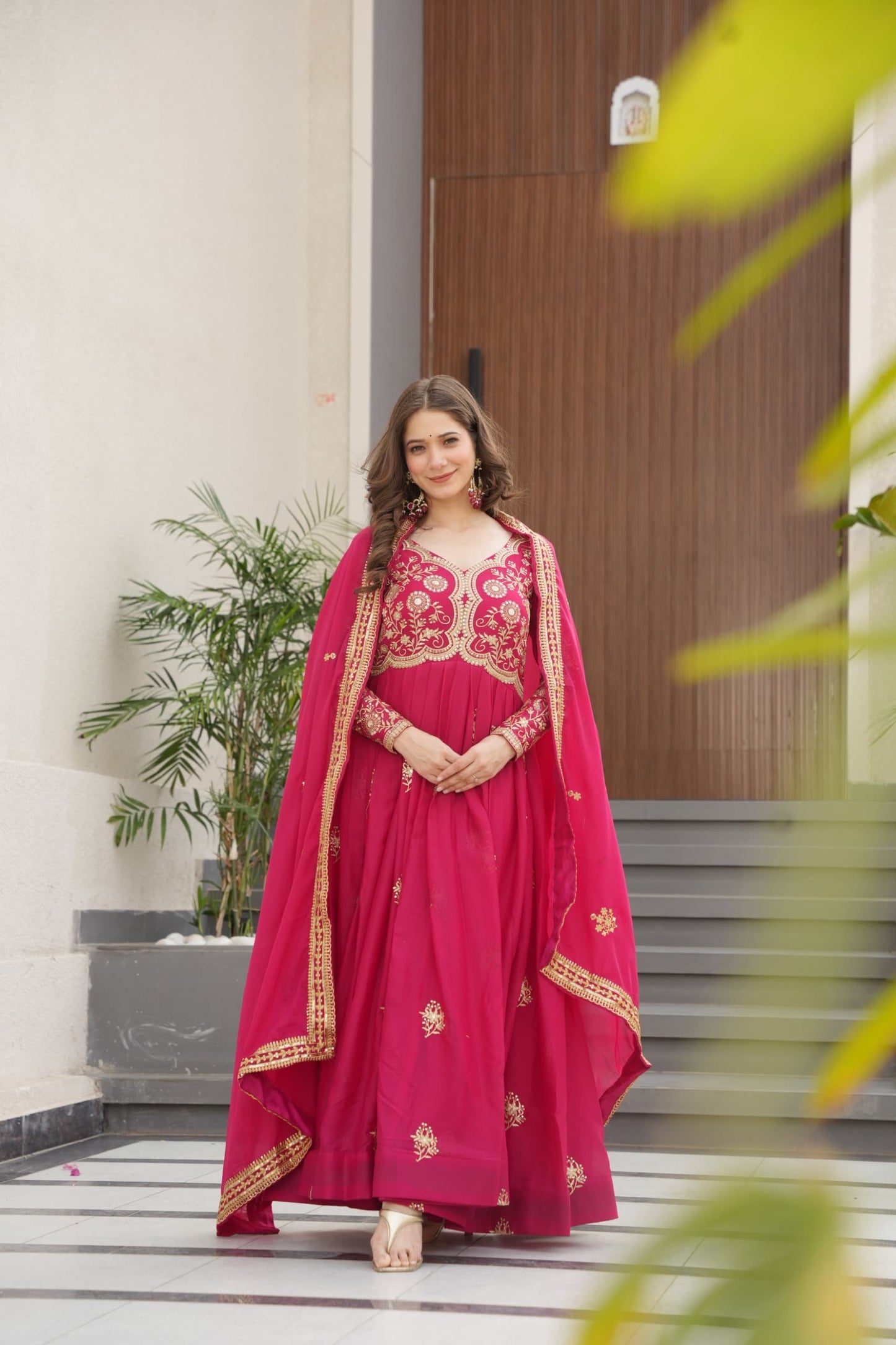 Robe rose & doré