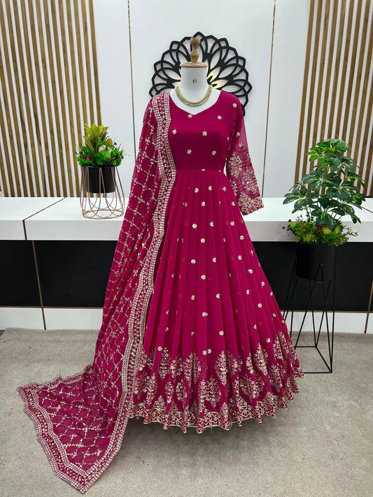 Robe rose & doré