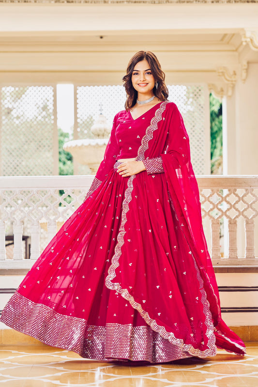 Lehenga magenta