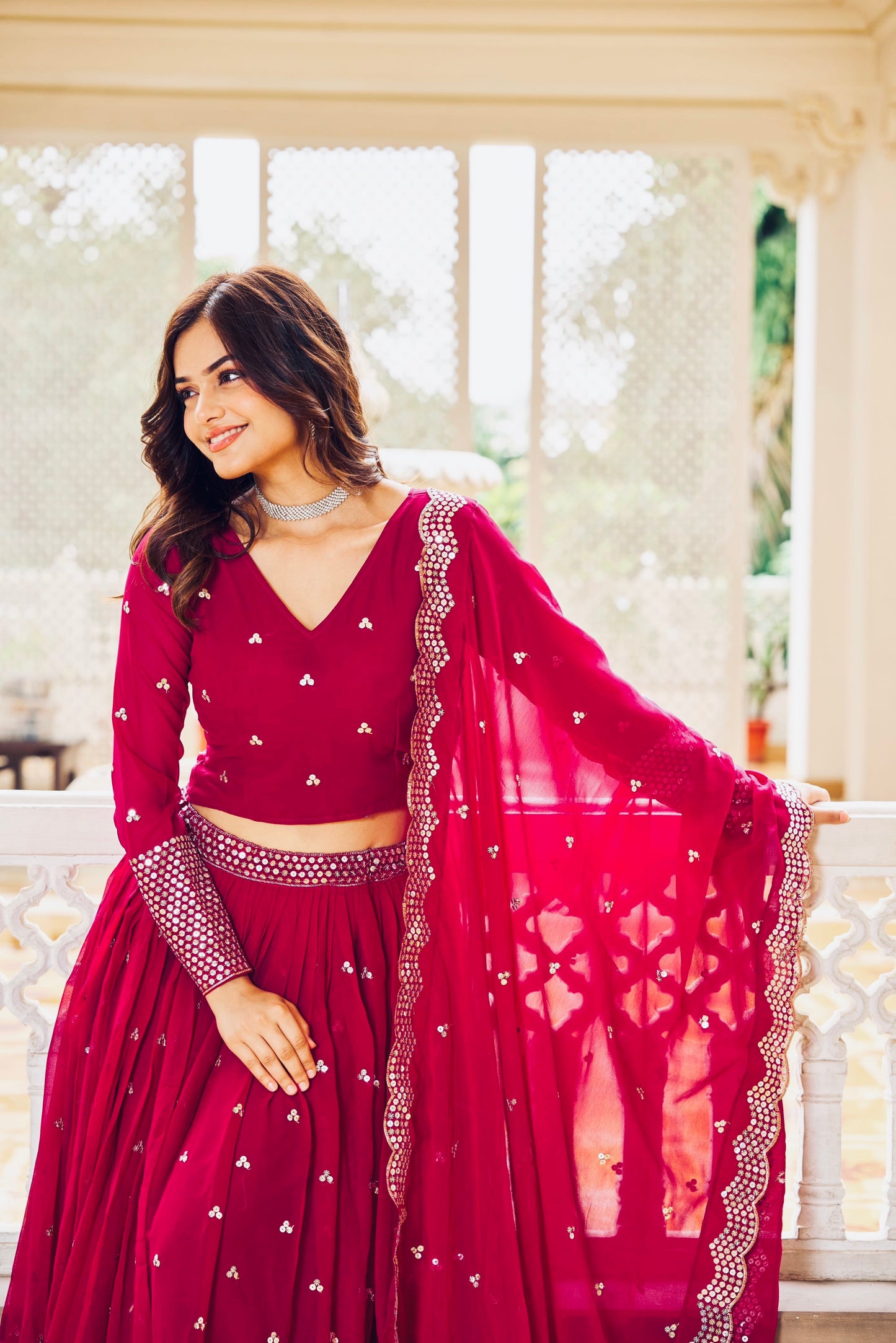 Lehenga magenta