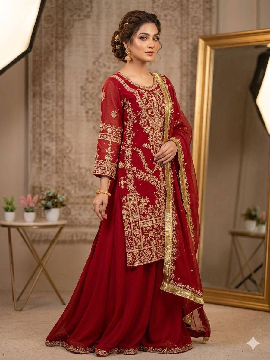 Ensemble palazzo rouge & doré