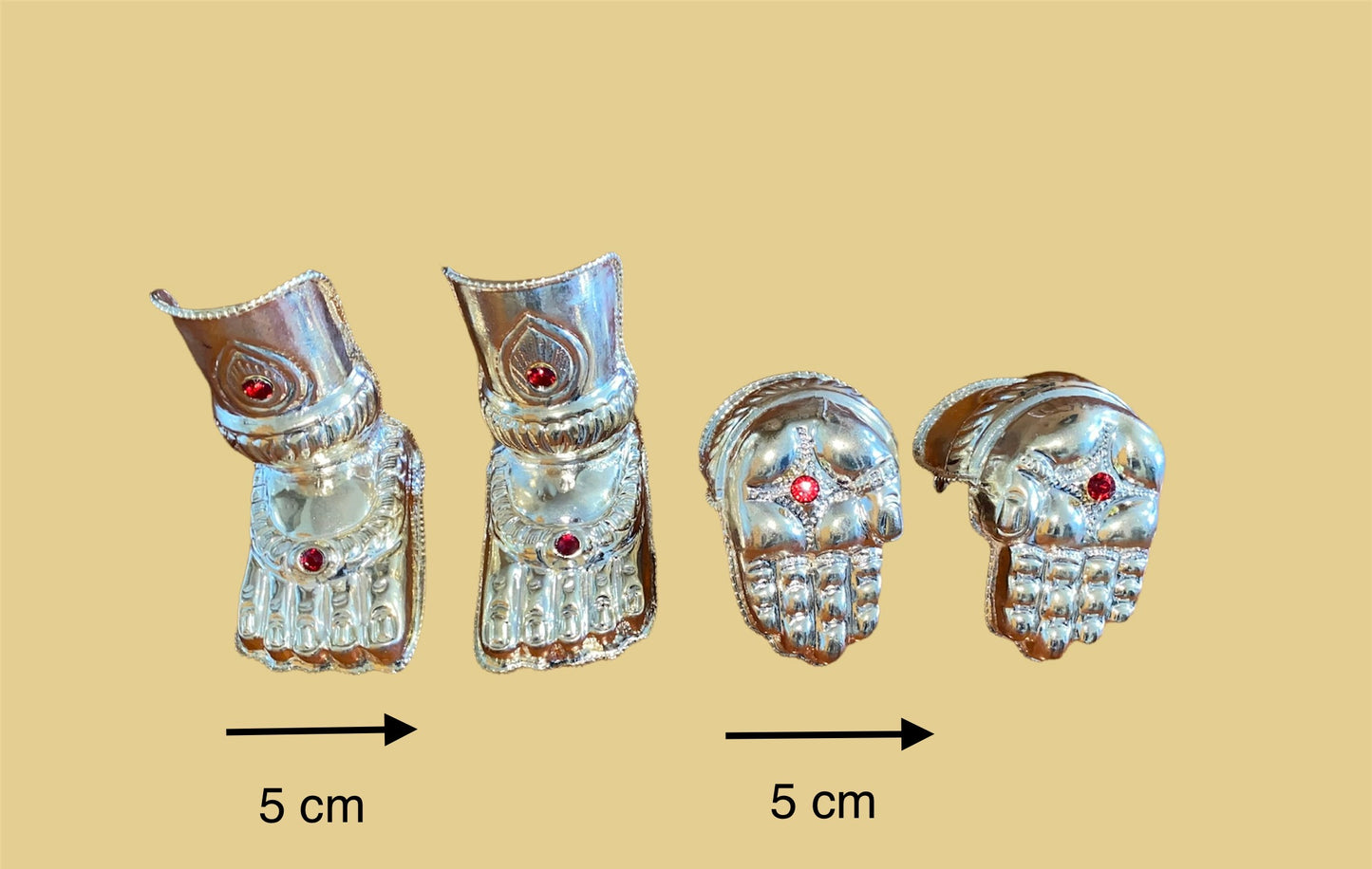 Complet mains & pieds Alangaram doré clair